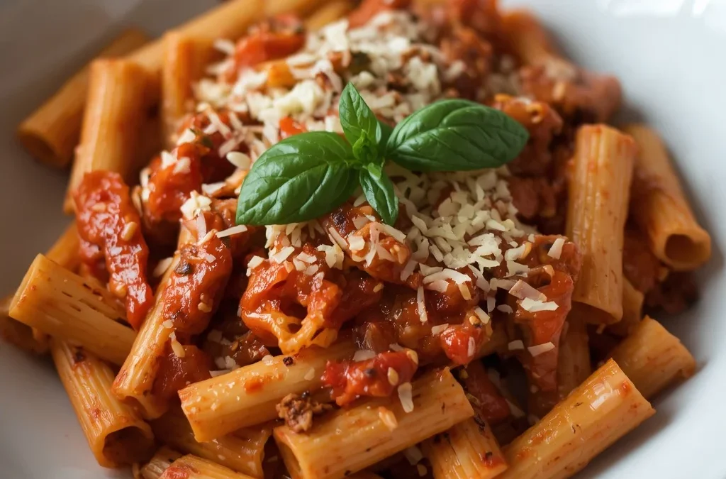Creamy Roasted Red Pepper Pasta Bake