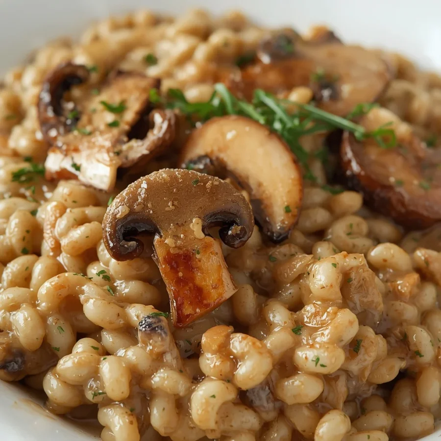 Creamy Wild Mushroom & Truffle Risotto