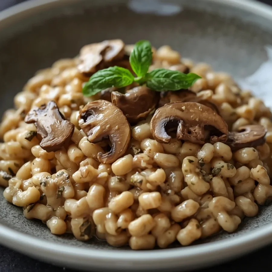 Creamy Wild Mushroom & Truffle Risotto