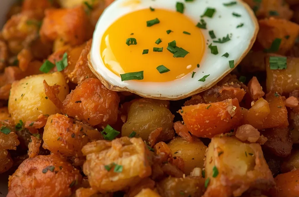 Crispy Air Fryer Breakfast Potatoes & Veggie Hash