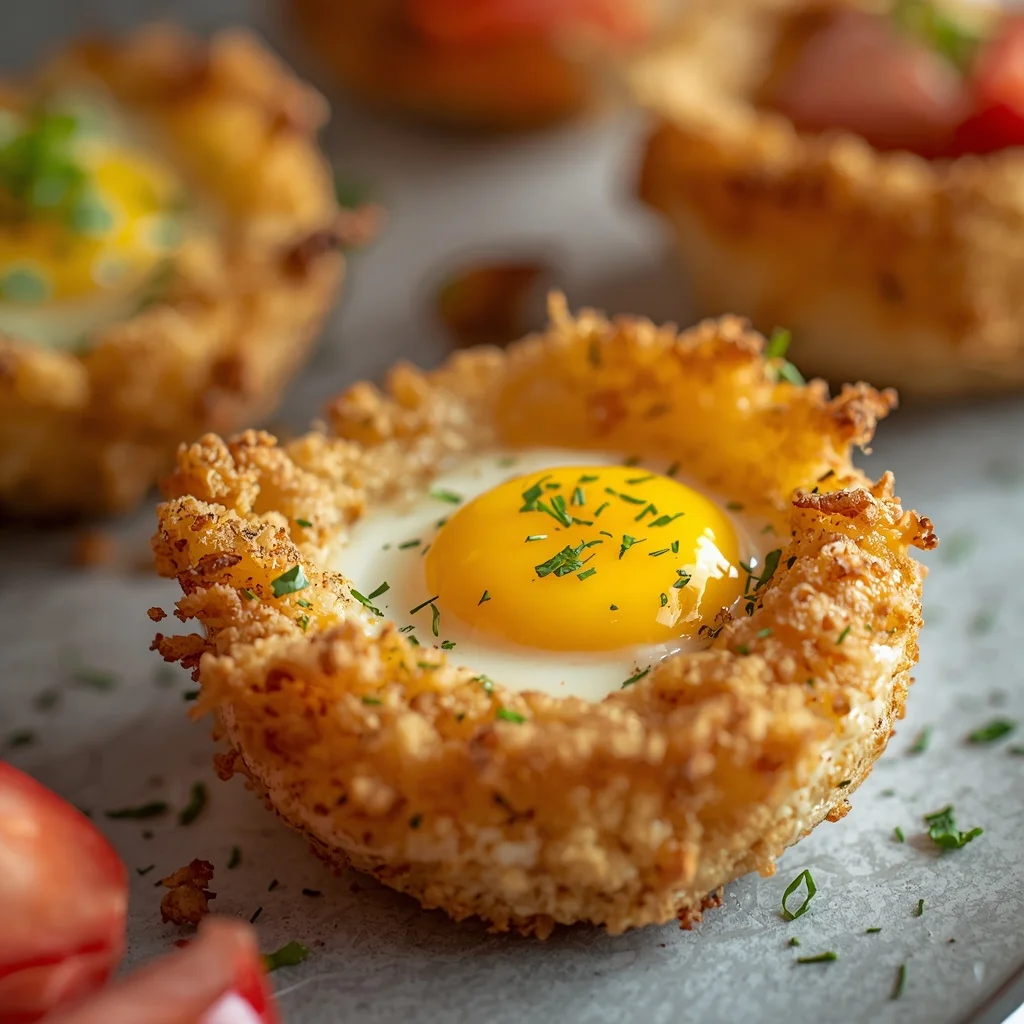 Crispy Baked Hash Brown Egg Nests