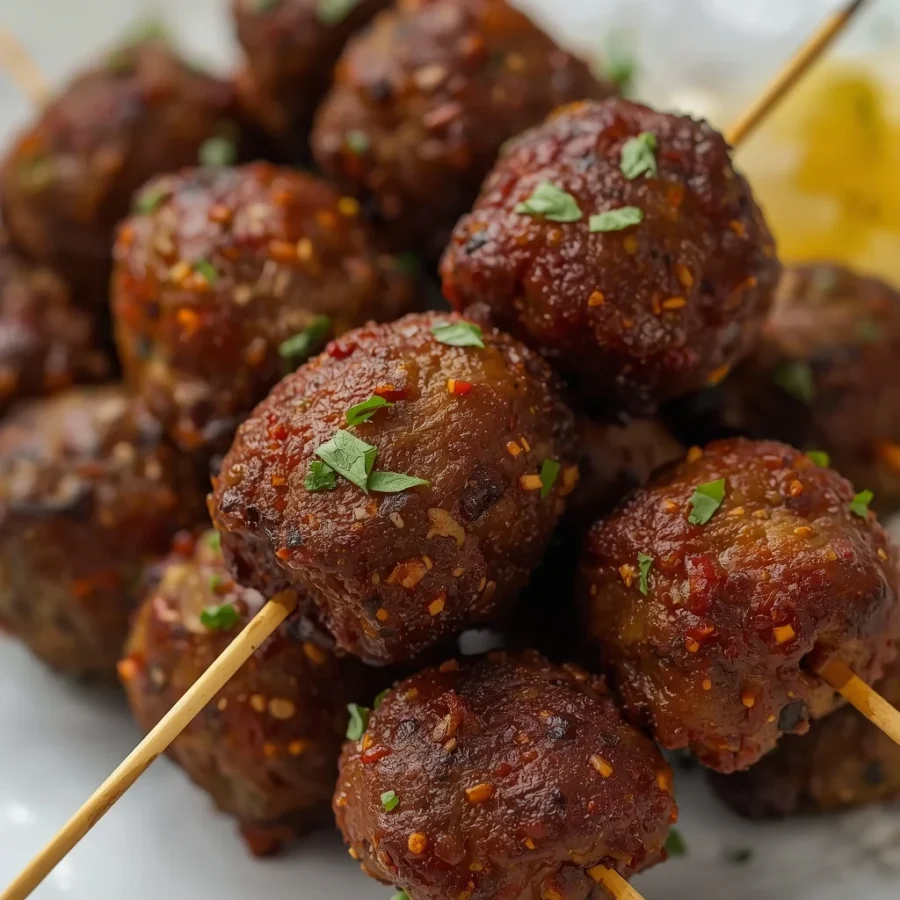 Crispy Pan-Seared Beef Kofta Skewers
