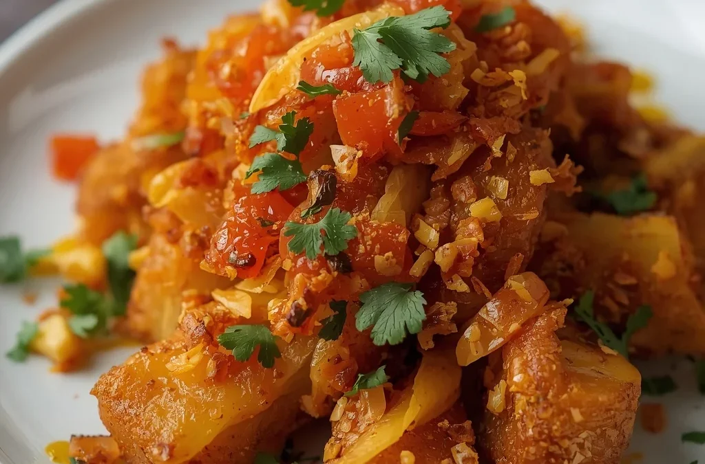 Crispy Smashed Potato Chaat