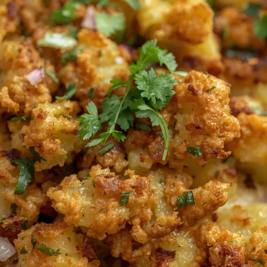 Crispy Smashed Potato Chaat