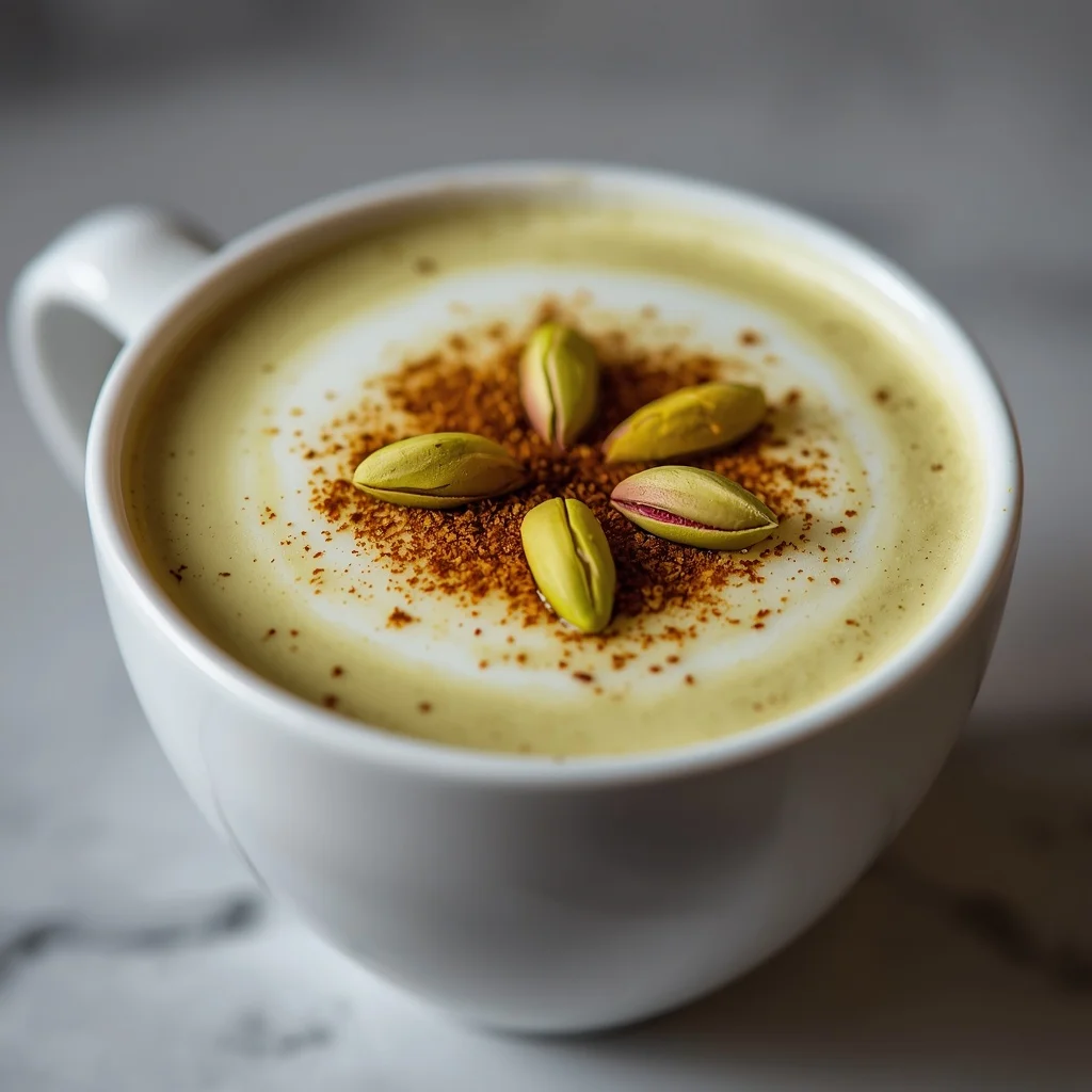 Dalgona Pistachio Latte