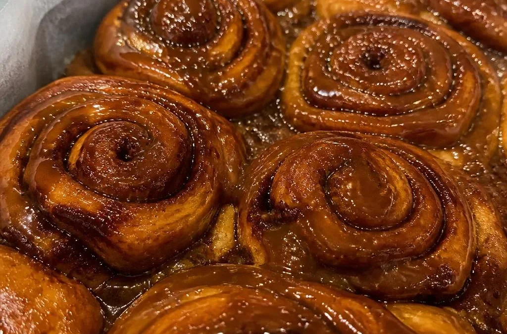 Date Molasses Halal Sticky Toffee Babka Buns