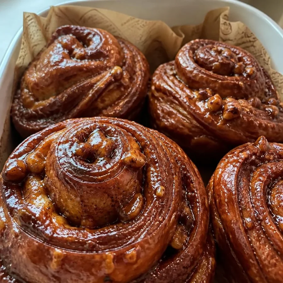 Date Molasses Halal Sticky Toffee Babka Buns