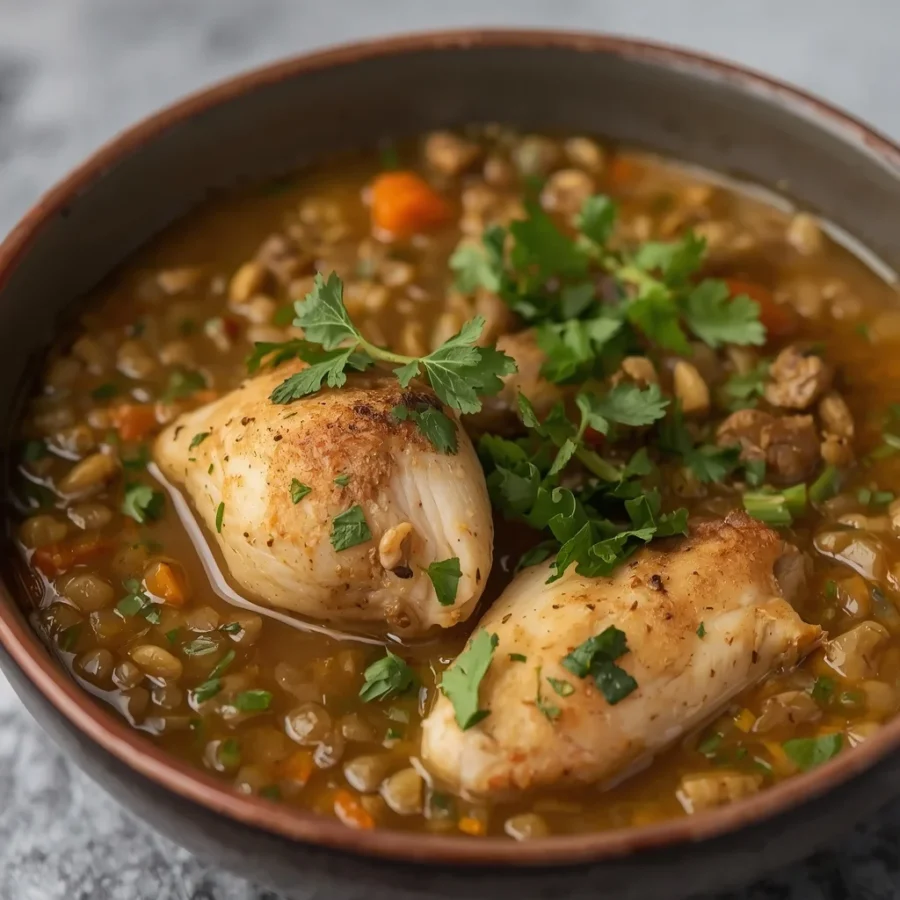 Fibermaxxing Chicken & Lentil Stew