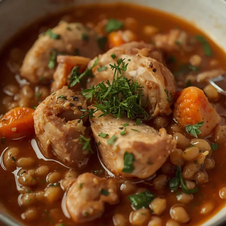 Fibermaxxing Chicken & Lentil Stew