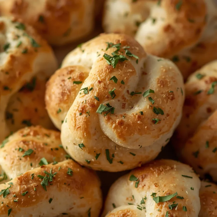 Garlic Butter Naan Garlic Bread Knots