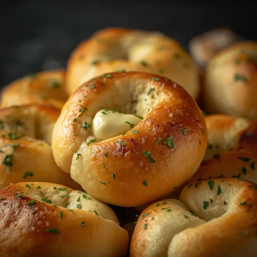 Garlic Butter Naan Garlic Bread Knots