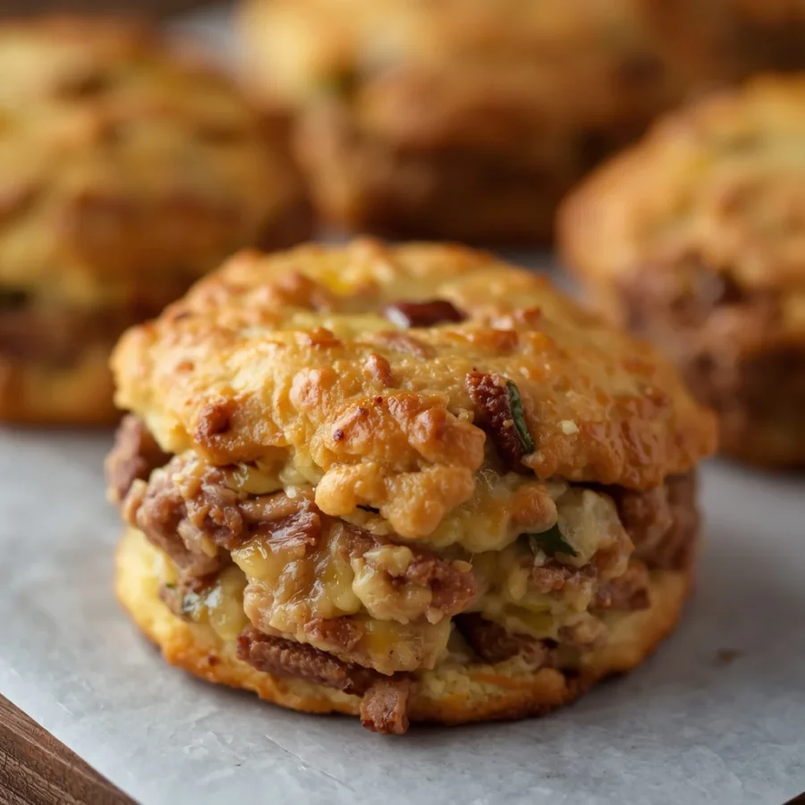 Halal Beef Bacon Jalapeño Cheddar Scones