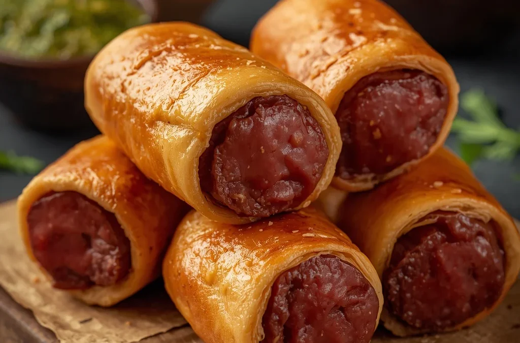 Halal Beef Merguez Sausage Rolls