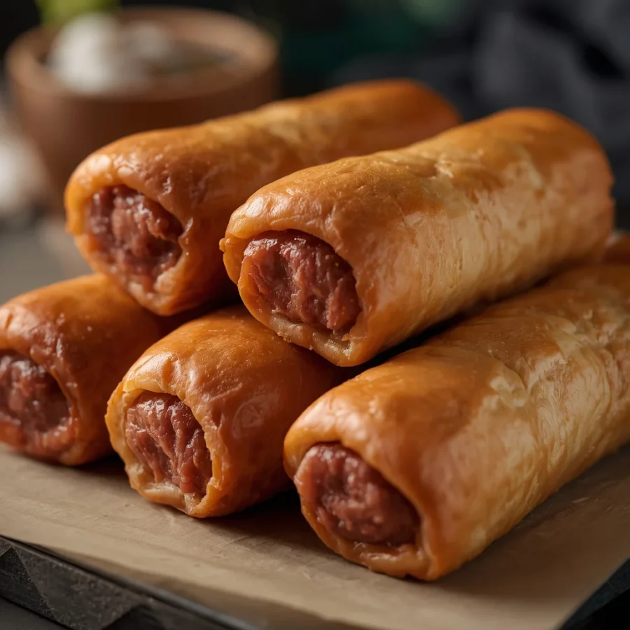 Halal Beef Merguez Sausage Rolls