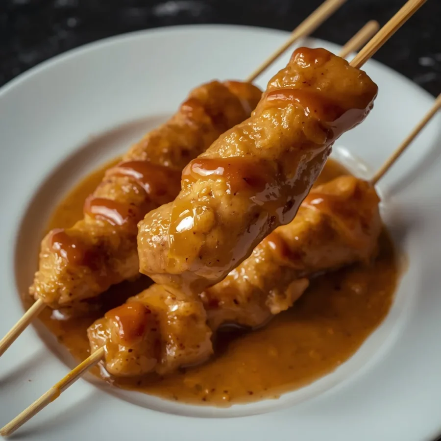 Halal Chicken Satay with Peanut Sauce