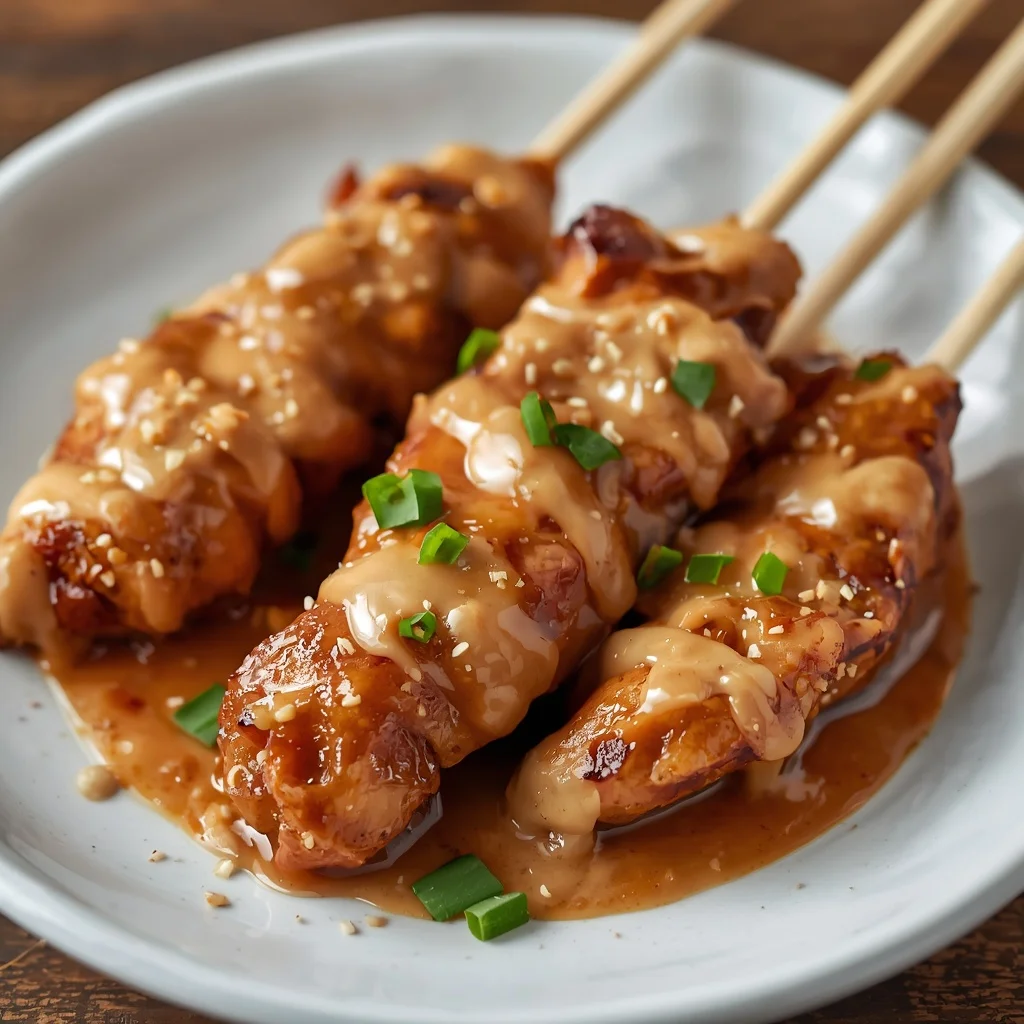 Halal Chicken Satay with Peanut Sauce