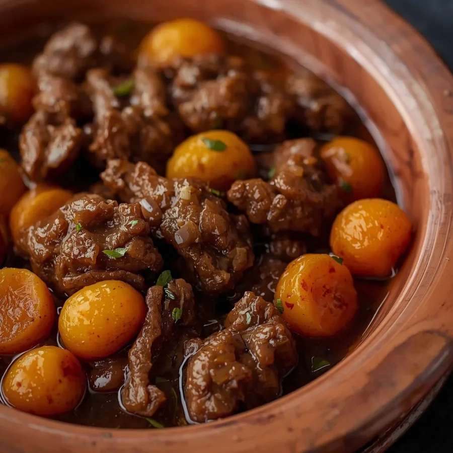 Halal Lamb Tagine with Apricots