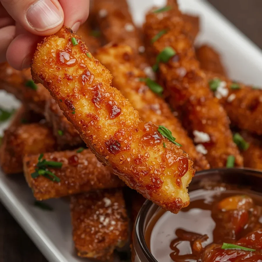 Halloumi Fries with Date Syrup Dip