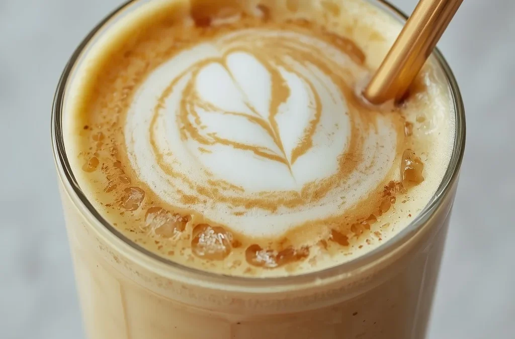 Iced Spanish Pistachio Latte with Condensed Milk