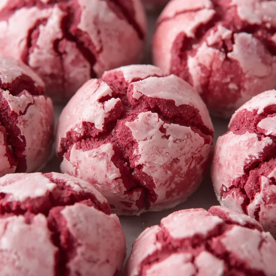 Iced Ube Halaya Crinkle Cookies