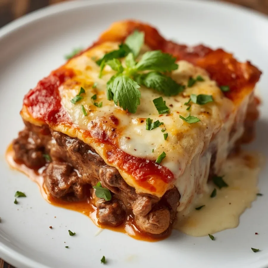 Lamb Moussaka with Creamy Garlic Béchamel