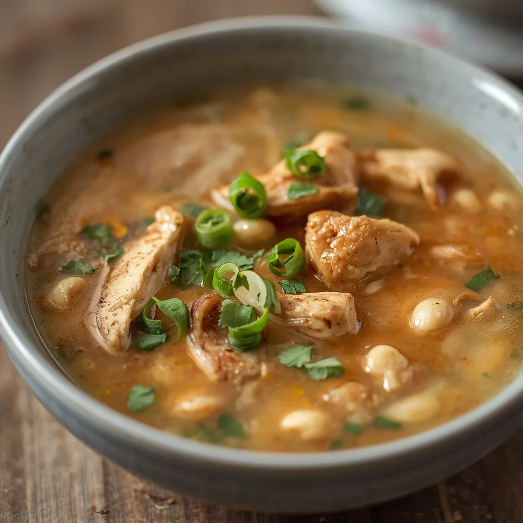 Lemony Chicken & White Bean Soup