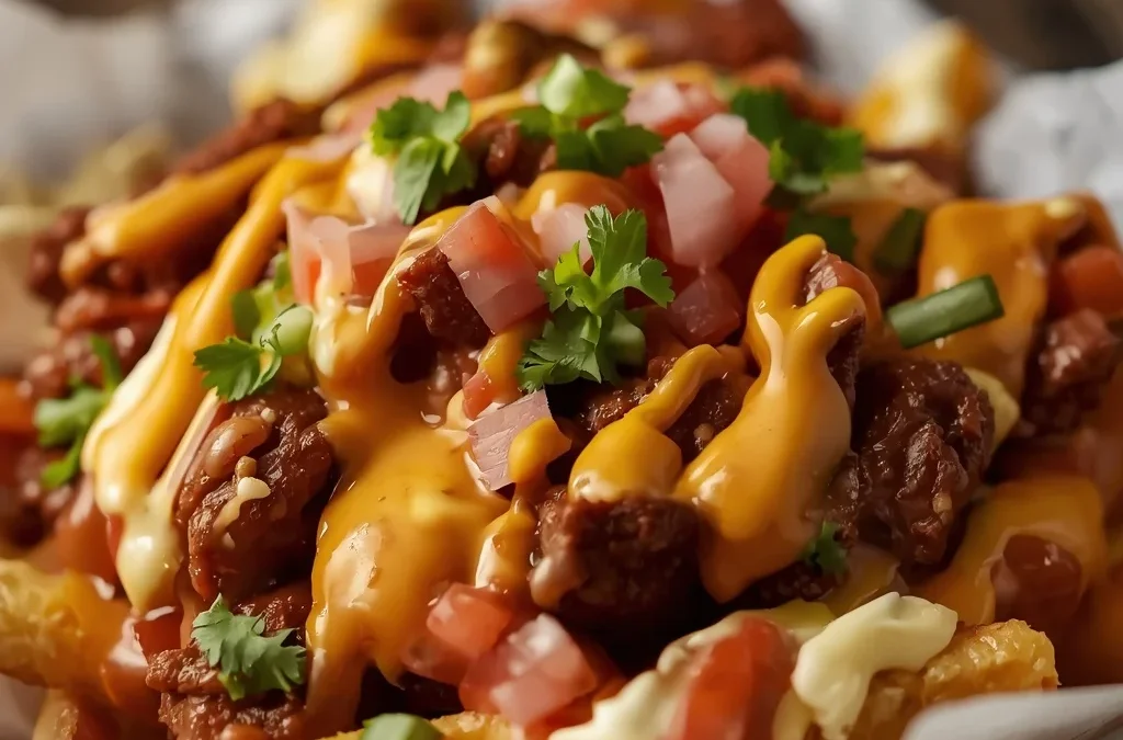 Loaded Halal Beef Nacho Fries
