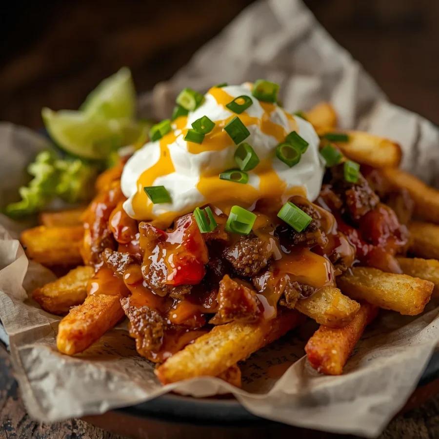Loaded Halal Beef Nacho Fries