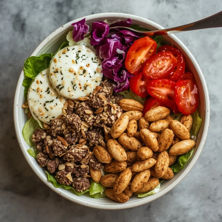 Low-Carb Cheeseburger Salad Bowls