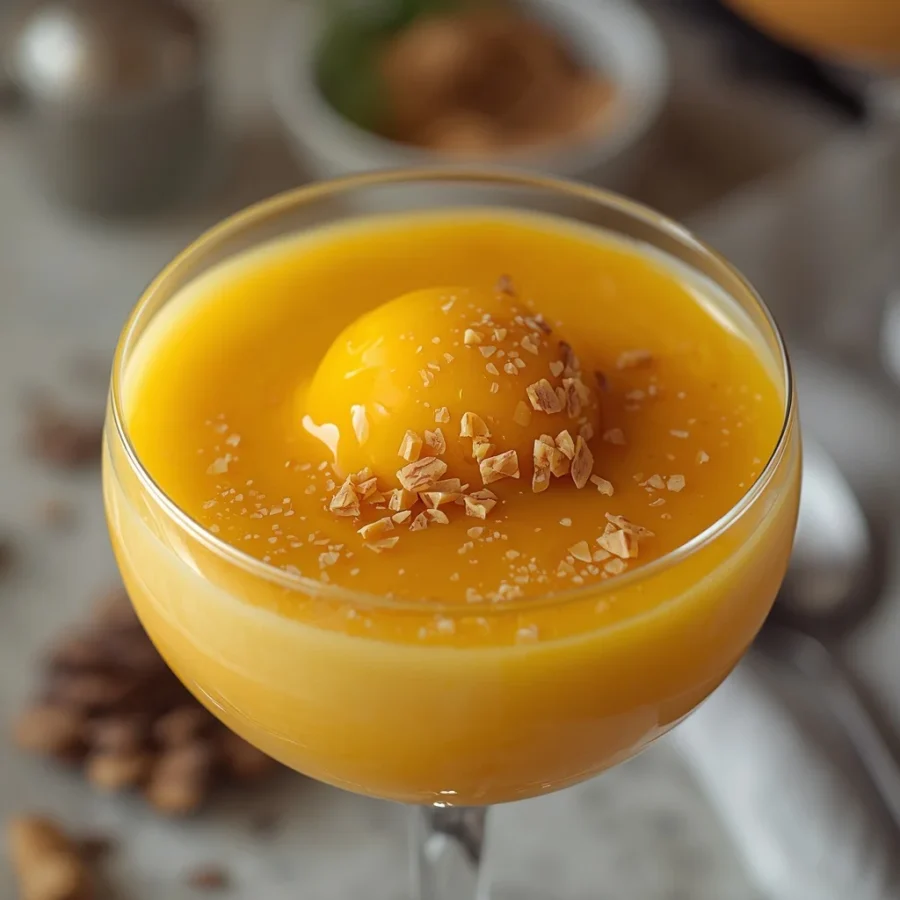 Mango Lassi Gummy Panna Cotta