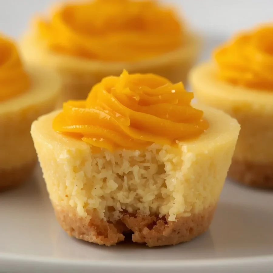 Mango Sticky Rice Cheesecake Cups