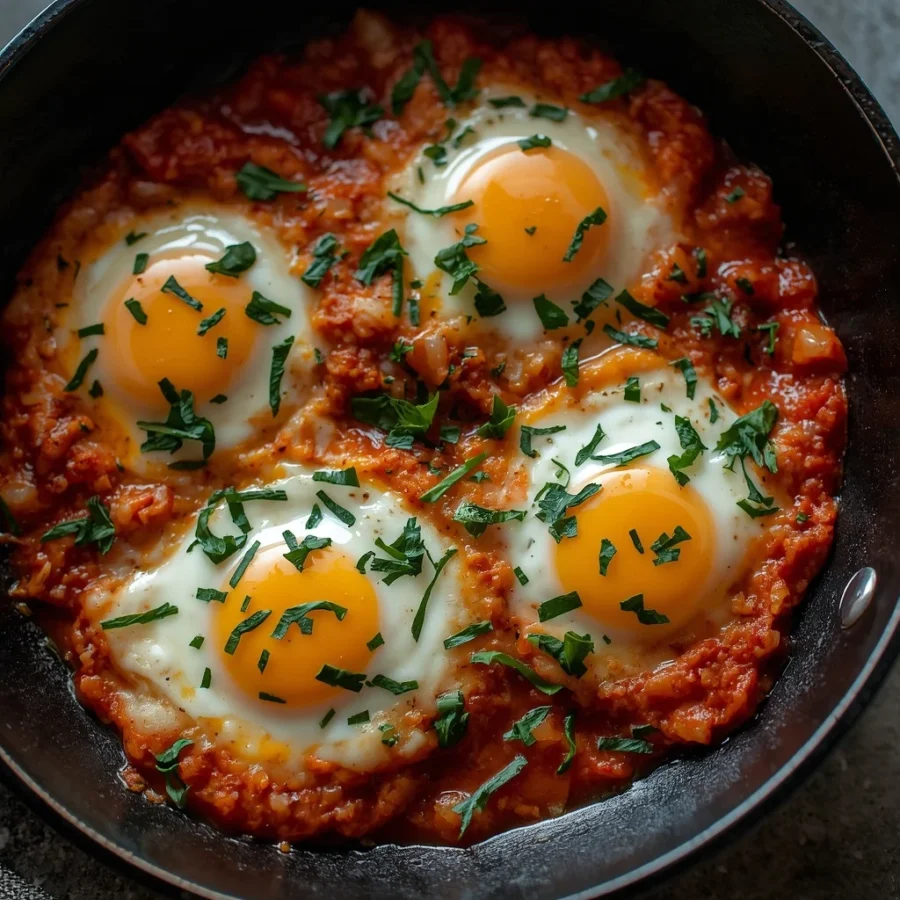 Menemen Eggs Skillet