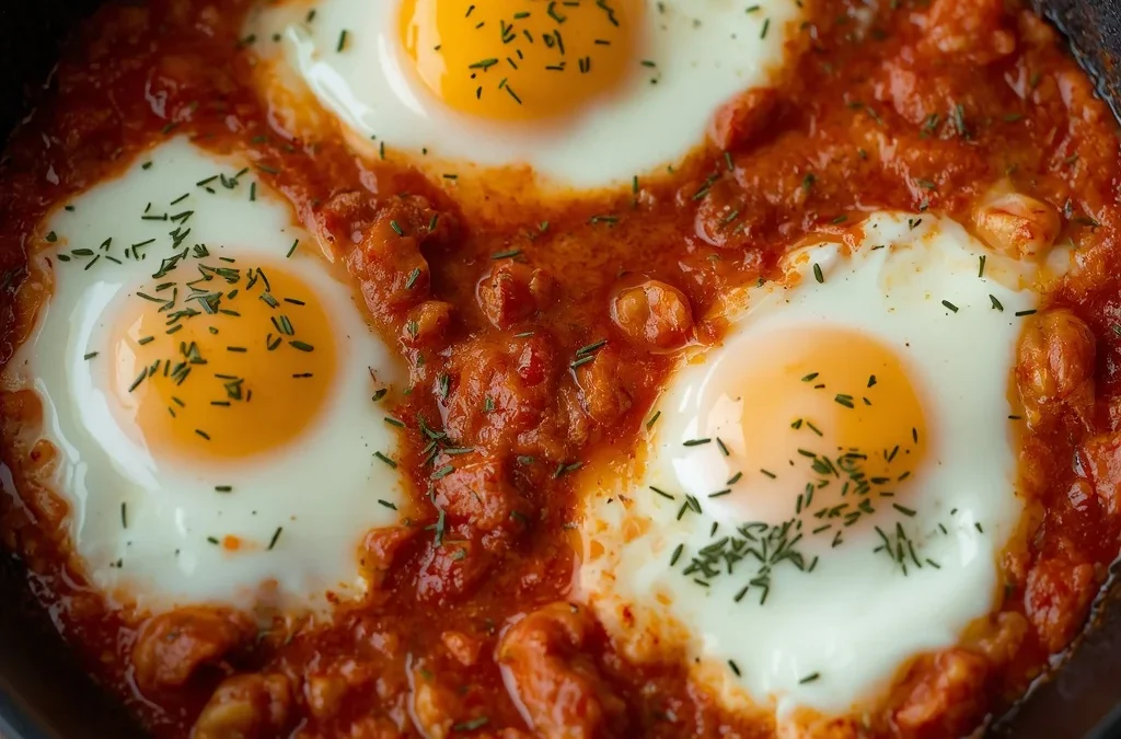 Menemen Eggs Skillet