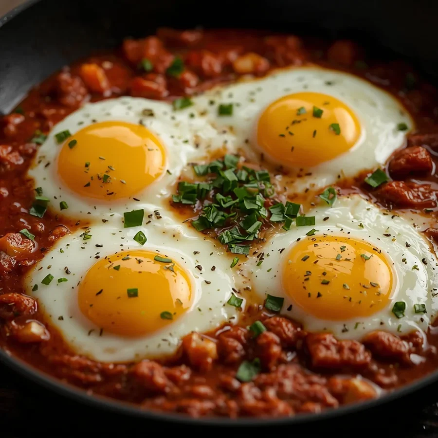 Menemen Eggs Skillet