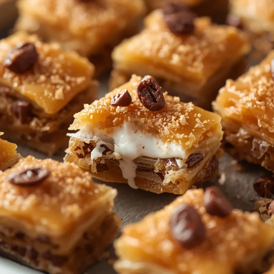 Protein Baklava Bites with Greek Yogurt