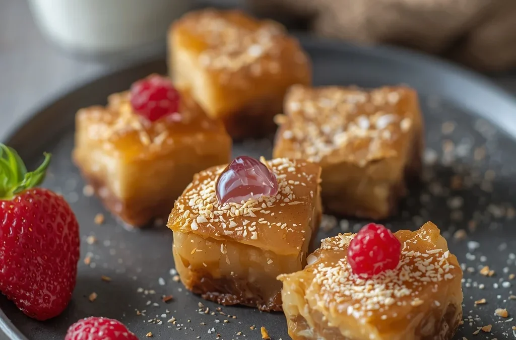 Protein Baklava Bites with Greek Yogurt