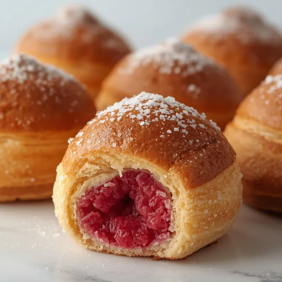 Rosewater & Raspberry Filled Choux Buns