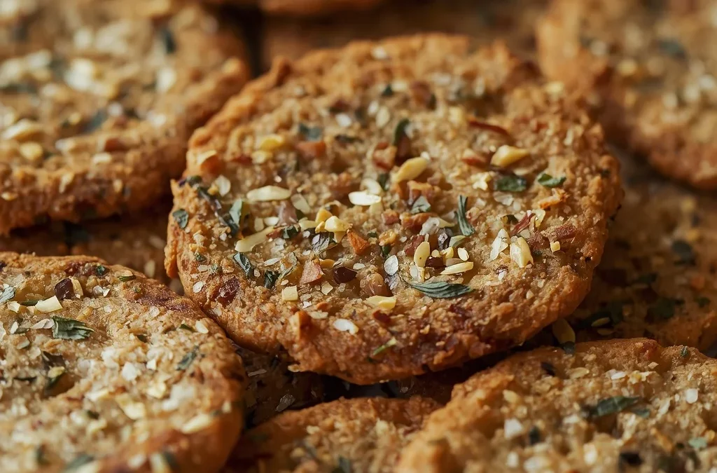 Sourdough Discard Zaatar Crackers