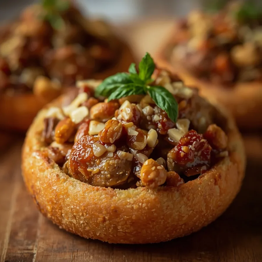 Spiced Lamb & Pine Nut Baked Sambousek