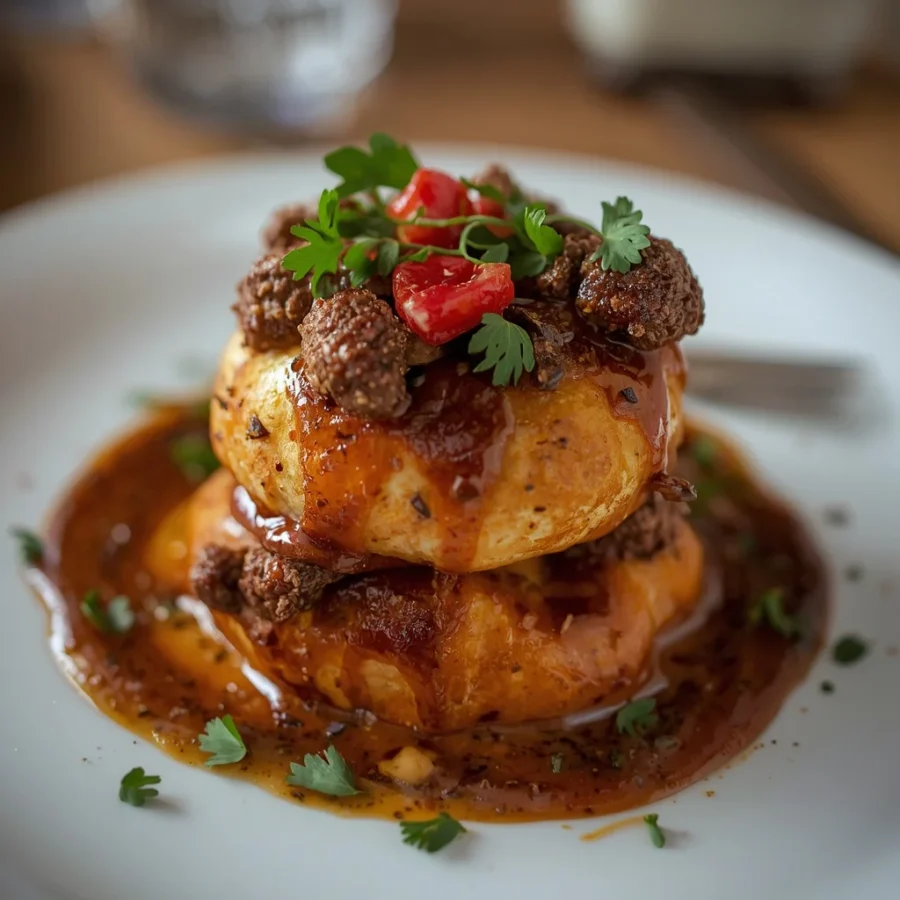 Spiced Lamb & Pine Nut Baked Sambousek