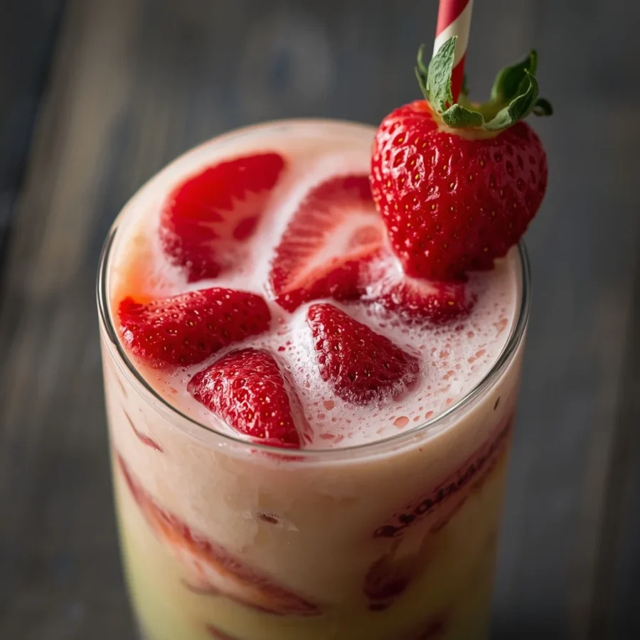 Strawberry Matcha Dirty Soda