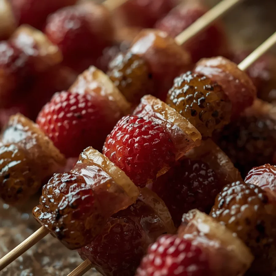 Tanghulu-Inspired Candied Fruit Skewers 