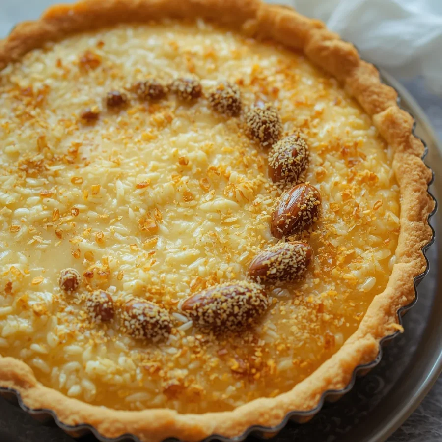 Turkish Rice Pudding Tart