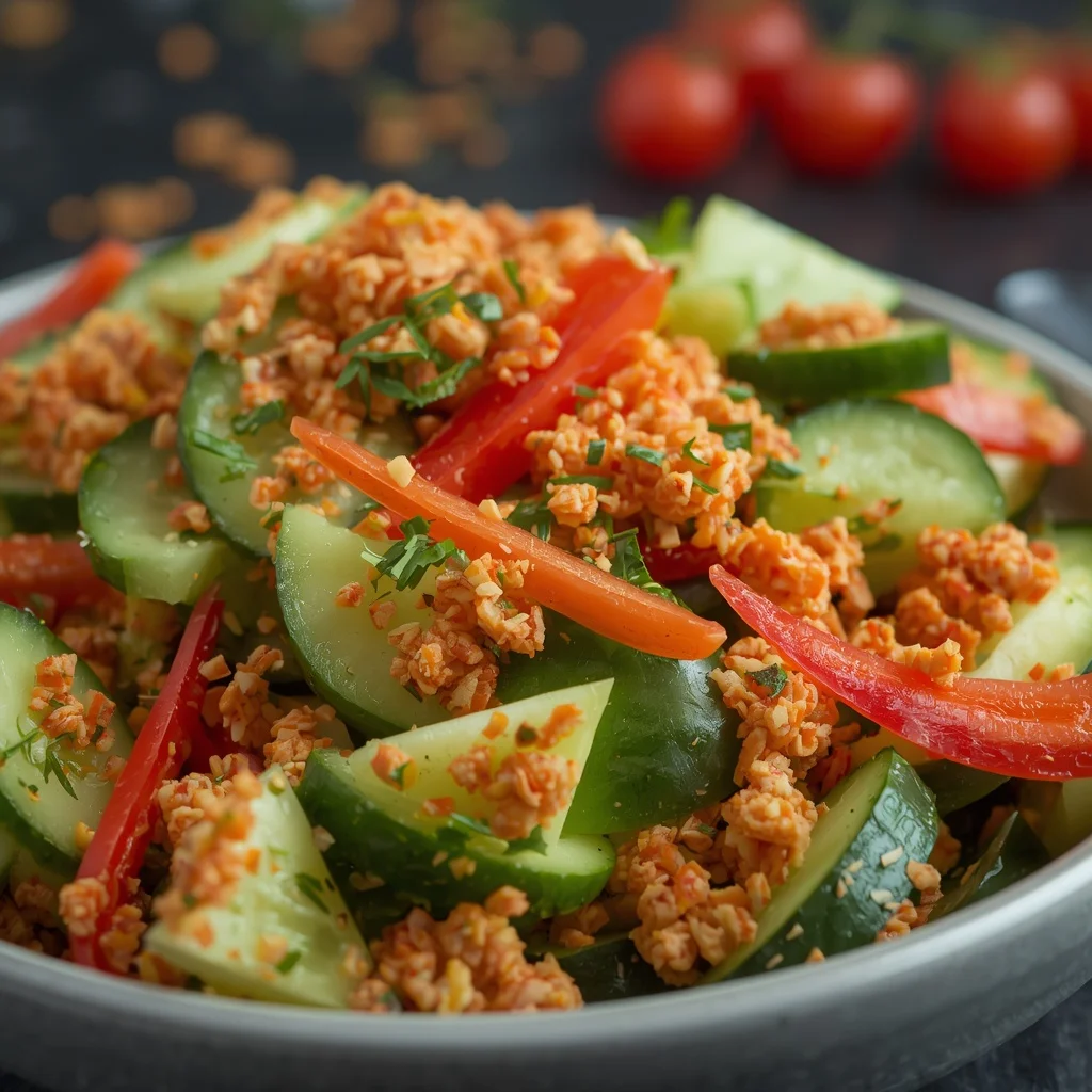 Viral Cucumber & Sweet Pepper Crunch Salad