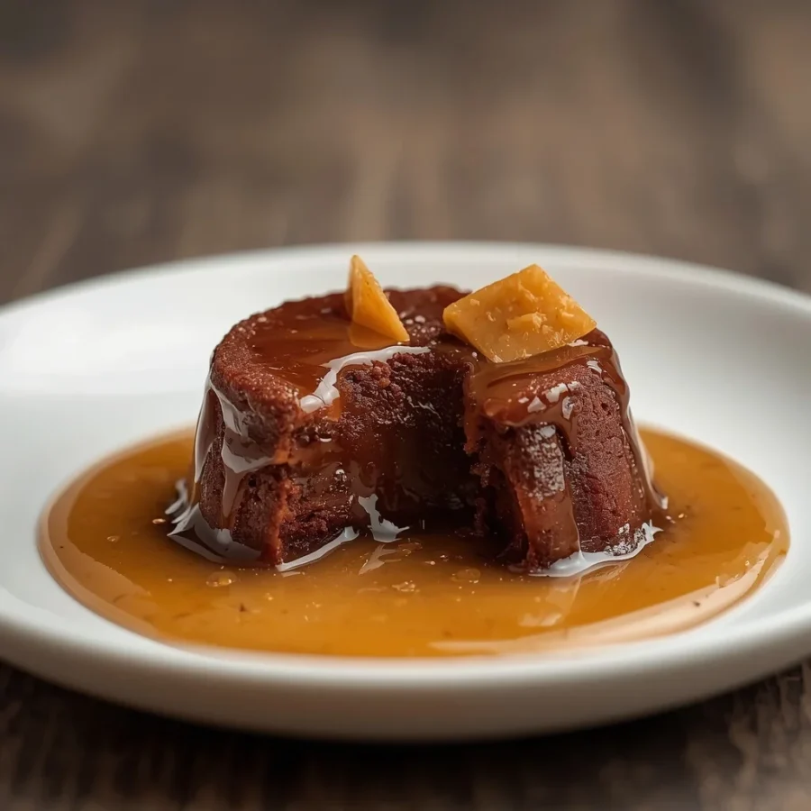 Warm Date & Halal Butterscotch Lava Cakes