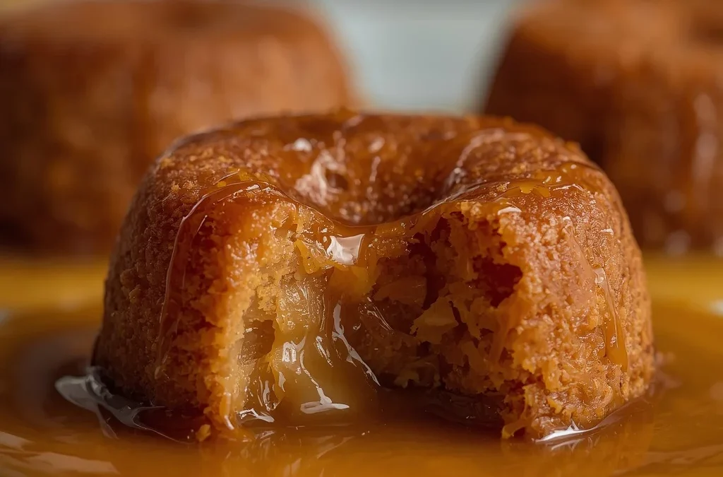 Warm Date & Halal Butterscotch Lava Cakes