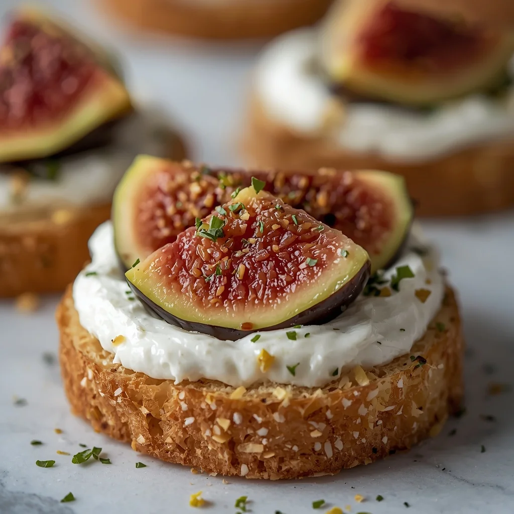 Whipped Ricotta & Fig Crostini