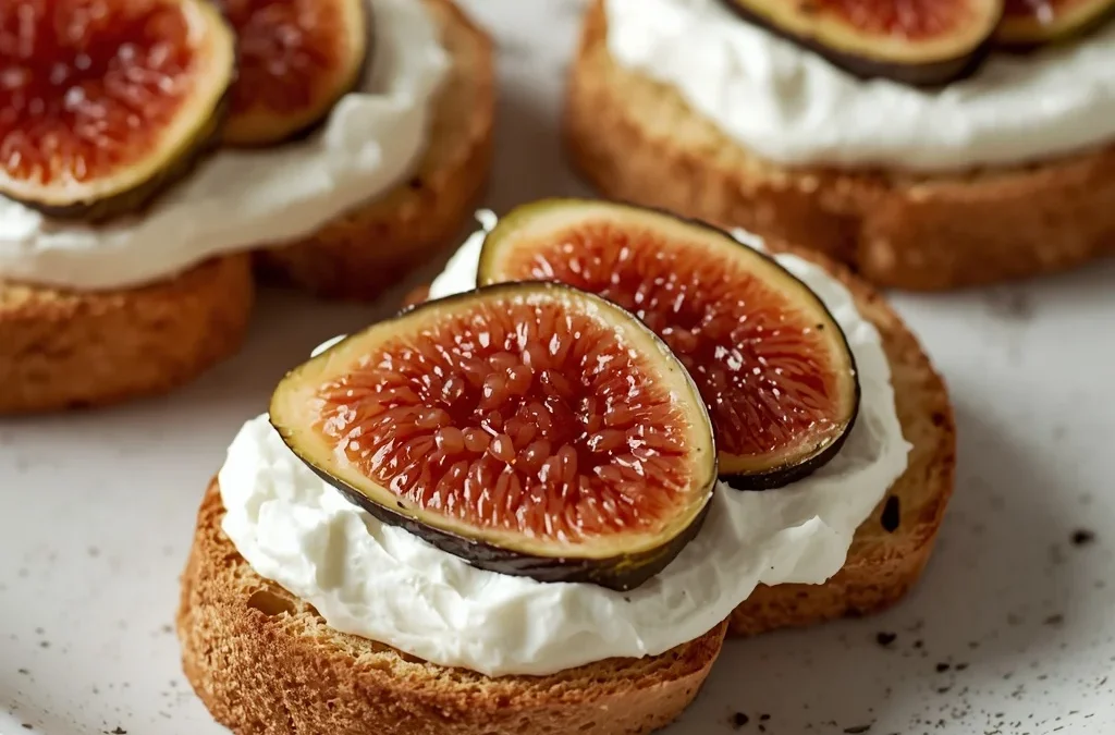 Whipped Ricotta & Fig Crostini