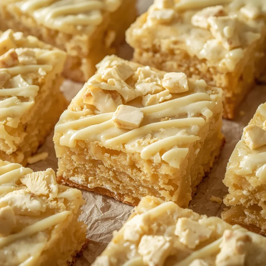 Yuzu Miso White Chocolate Blondies