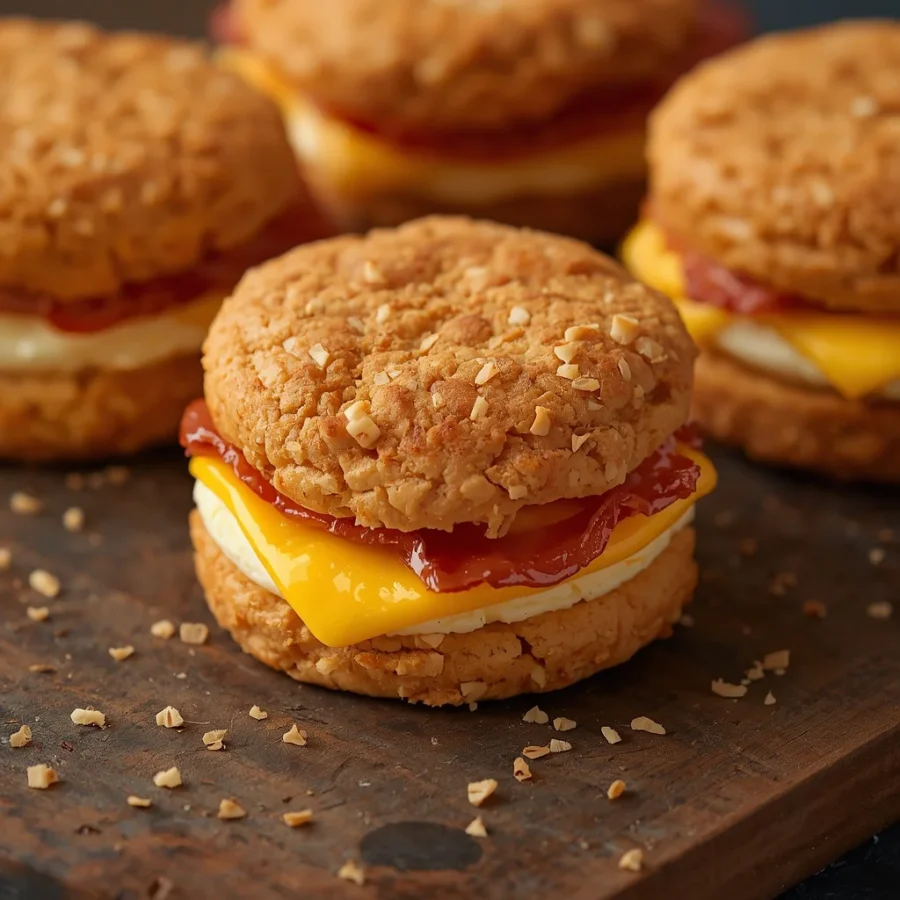 Air Fryer Halal Bacon Egg & Cheese Biscuit Bites